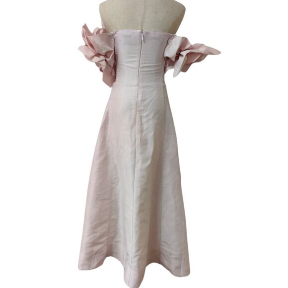 Aje Pastel Pink Etta Midi Dress - Picture 7 of 9